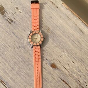 NWOT Gracie Lynn Pink Silicone Strap Watch